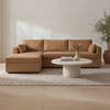 Burrow Sleeper Sectional With Storage Chaise Ginger Left, Sectional Sofa by Moe's Home, 115.75" width x 32.68" height x 61" depth thumbnail 8