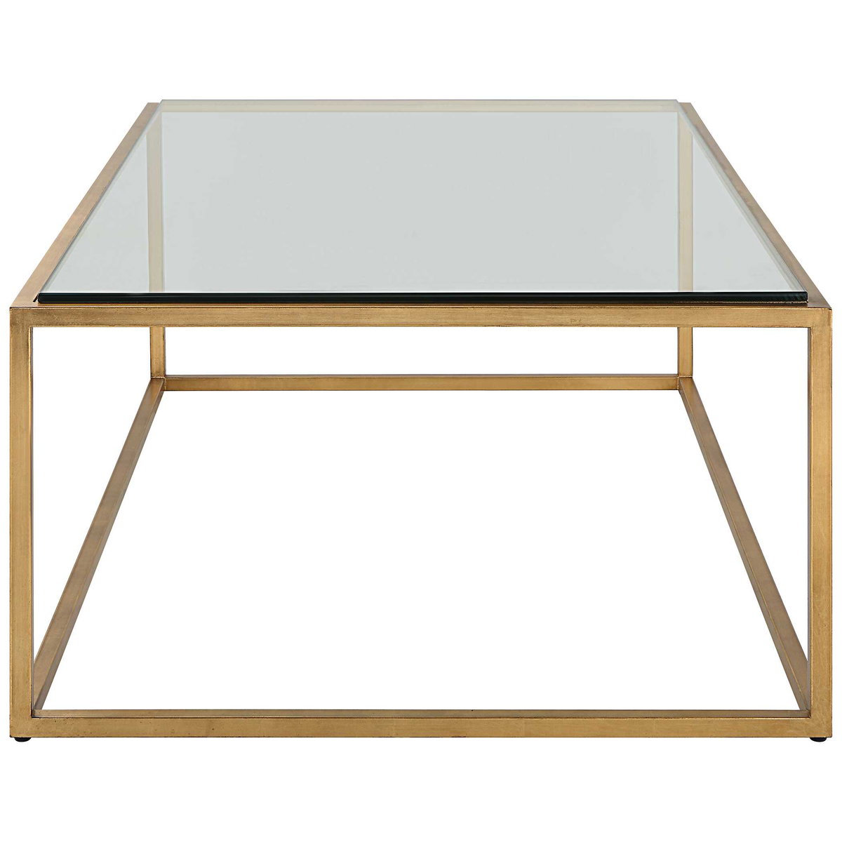 Bravura Gold Coffee Table, Furniture by Uttermost, 48" width x 16.75" height x 30" depth View 5