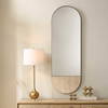 Russo Travertine Tall Oval Mirror, by Uttermost, 19.87" width x 59" height x 1.87" depth thumbnail 4