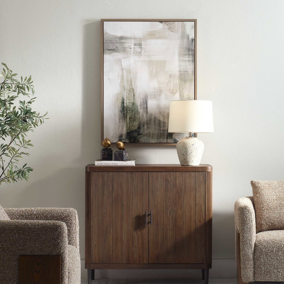 Subliminal Drift Framed Modern Art, Painting by Uttermost, 28.5" width x 37.5" height x 2" depth View 2