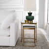Vista Gold Nesting Tables Set Of 2, Furniture by Uttermost, 19.75" width x 23.75" height x 19.75" depth thumbnail 2