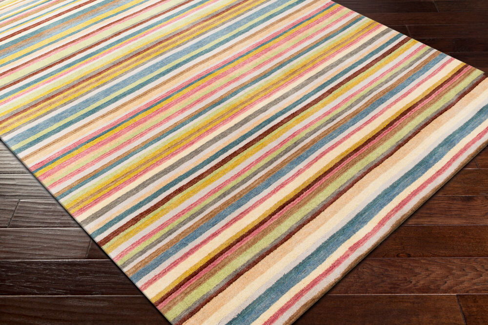 Indus Valley Handmade Rug, by Surya, 8' length x 5' width