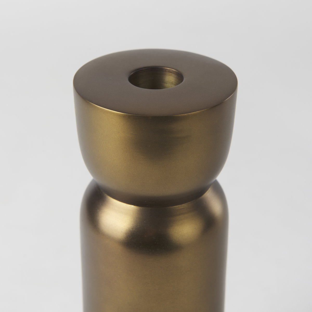 Malta Aluminum Candle Holder Large, Candles & Candle Holder by Mercana, 2.5" length x 2.5" width x 7.5" height View 6