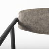 Langston Brown Faux-Leather Seat Black Iron Frame Dining Chair thumbnail 9
