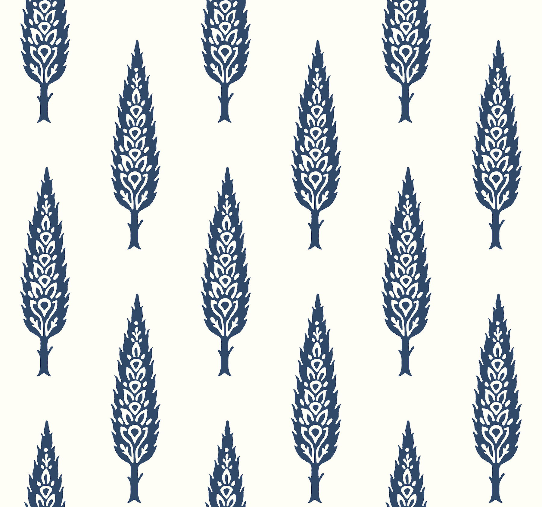 Juniper Tree Navy Wallpaper large image 