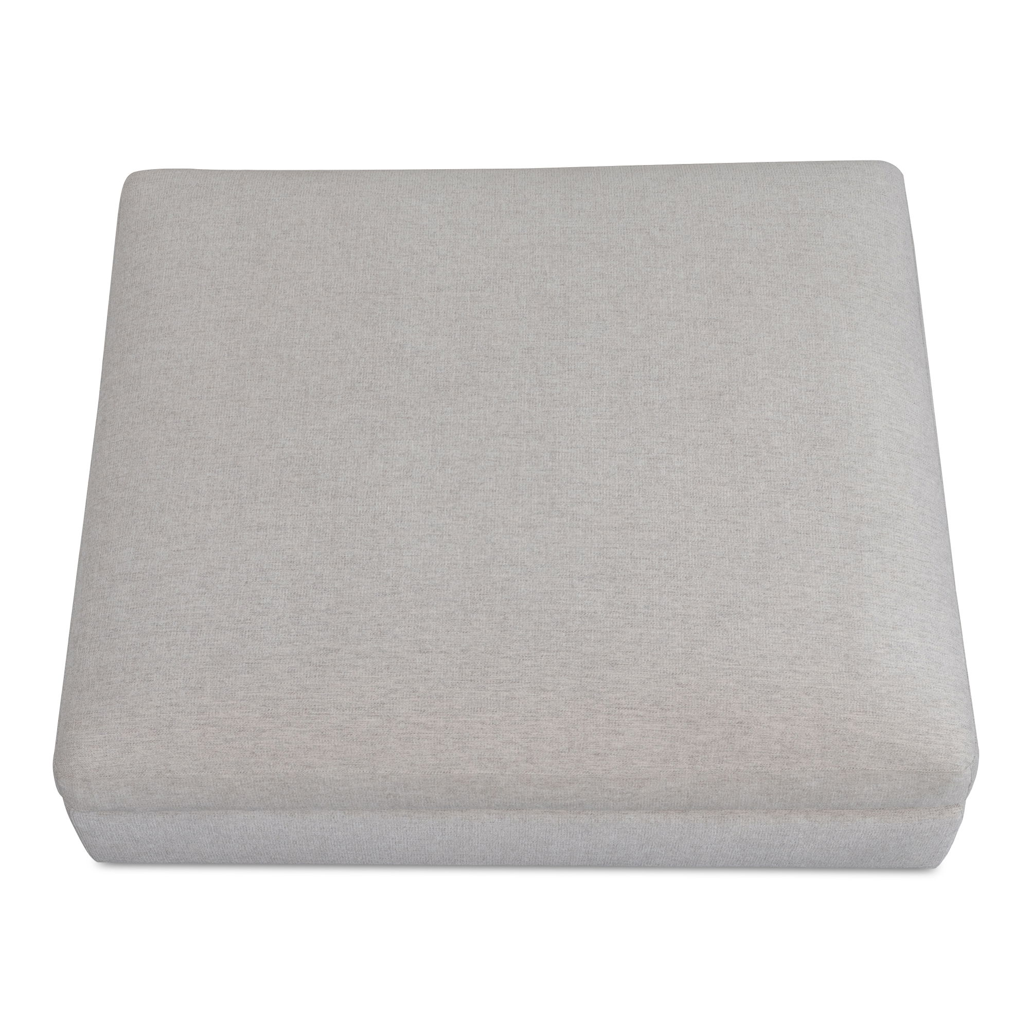 Rue Ottoman Flecked Grey, by Moe's Home, 47.6" width x 15.5" height x 40.8" depth View 1