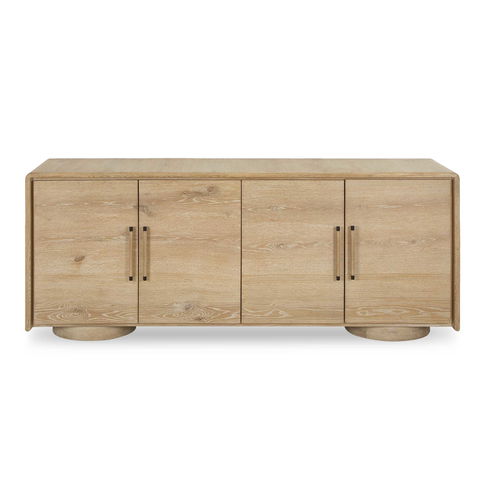 Evanston 4 Door Natural Oak Cabinet