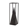 Memphis I (Large) 5L x 5W Black Metal Pyramid In A Square Frame, Decorative Object by Mercana, 4.92" length x 5" width x 15.94" height thumbnail 7