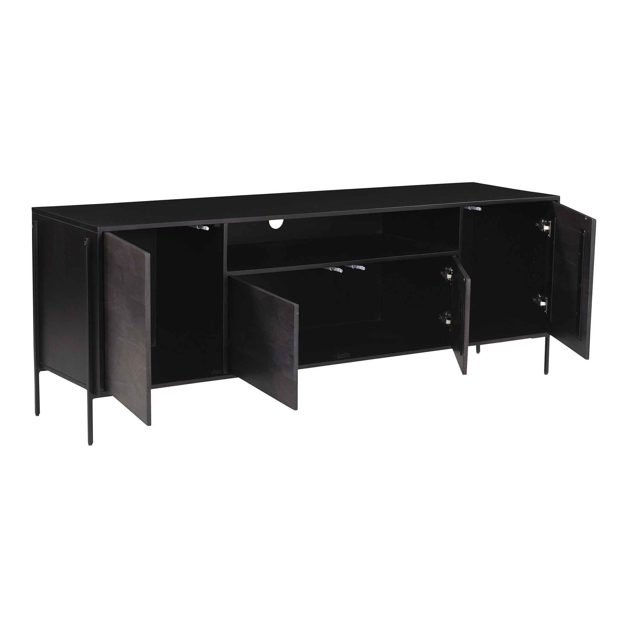 Tobin Entertainment Unit Charcoal Grey large image 