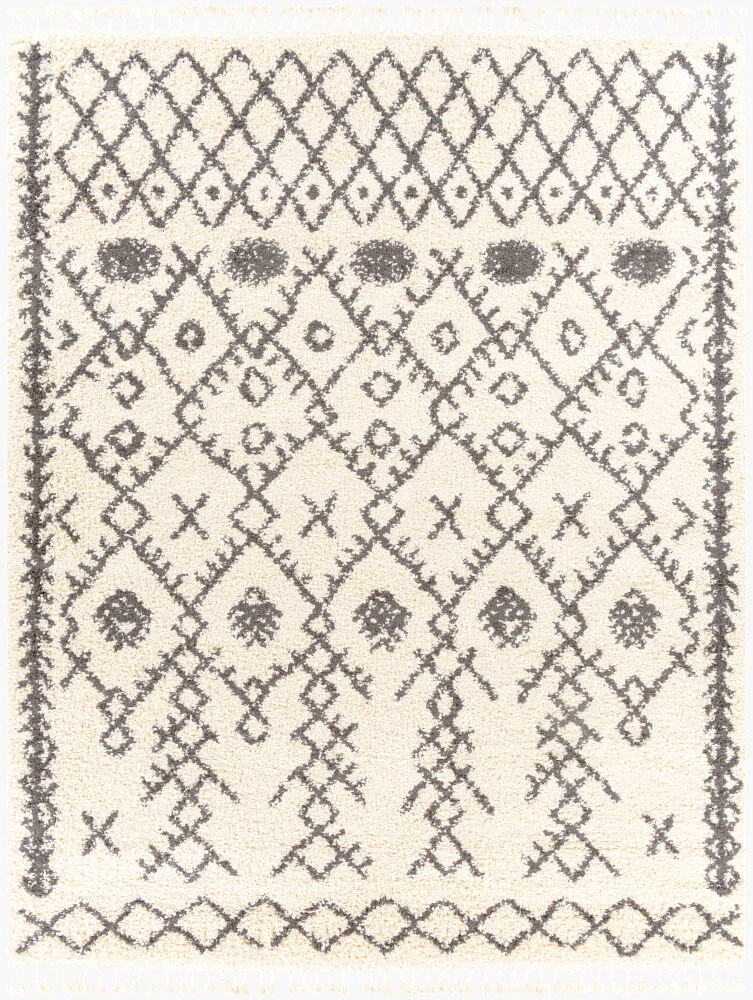 Berber Shag Machine Woven Rug, by Surya, 1'3.75" length x 1'3.75" width