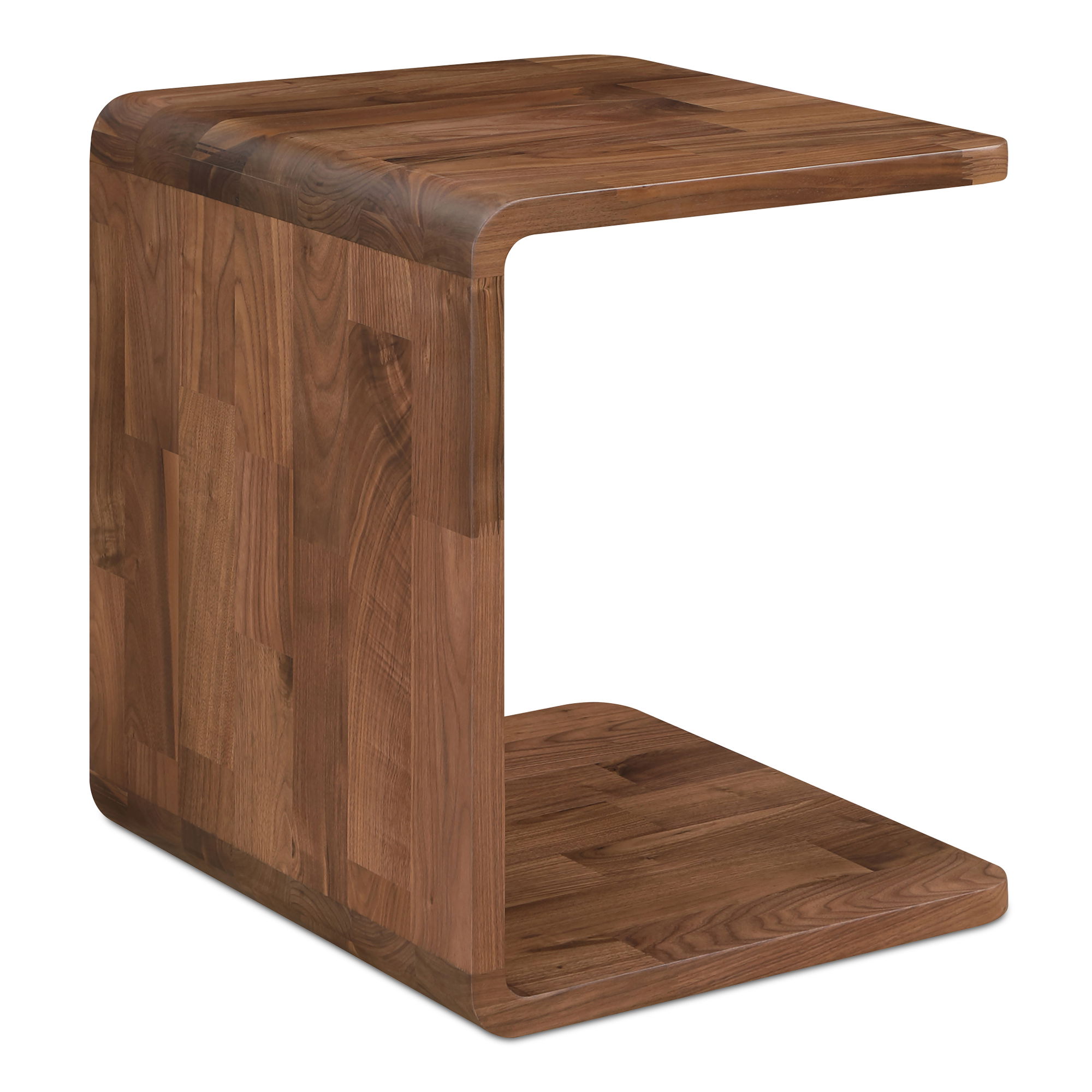 Carrie Side Table Walnut, Cabinets & Sideboard by Moe's Home, 20.5" width x 22.7" height x 18.5" depth View 2