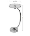 Waveney Nickel Drink Table, Side & End Table by Uttermost, 11.5" width x 24" height x 11.5" depth thumbnail 3
