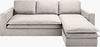 Davis Sectional, Sectional Sofa by Surya, 106" width x 37" height thumbnail