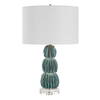 Bonaire Teal Blue Table Lamp, by Uttermost, 13" width x 25.25" height x 13" depth thumbnail 5