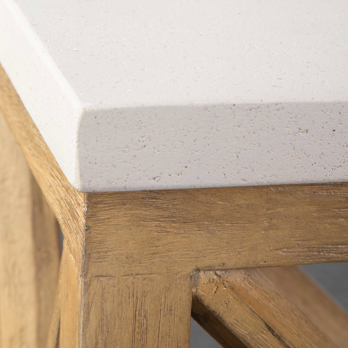 Catali Ivory Stone Console Table, Furniture by Uttermost, 41" width x 30" height x 14" depth View 9