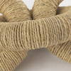 Alize Jute Wrapped Solid Wood Circular Chain Link Decorative Object, by Mercana, 14" length x 11" width x 8" height thumbnail 9
