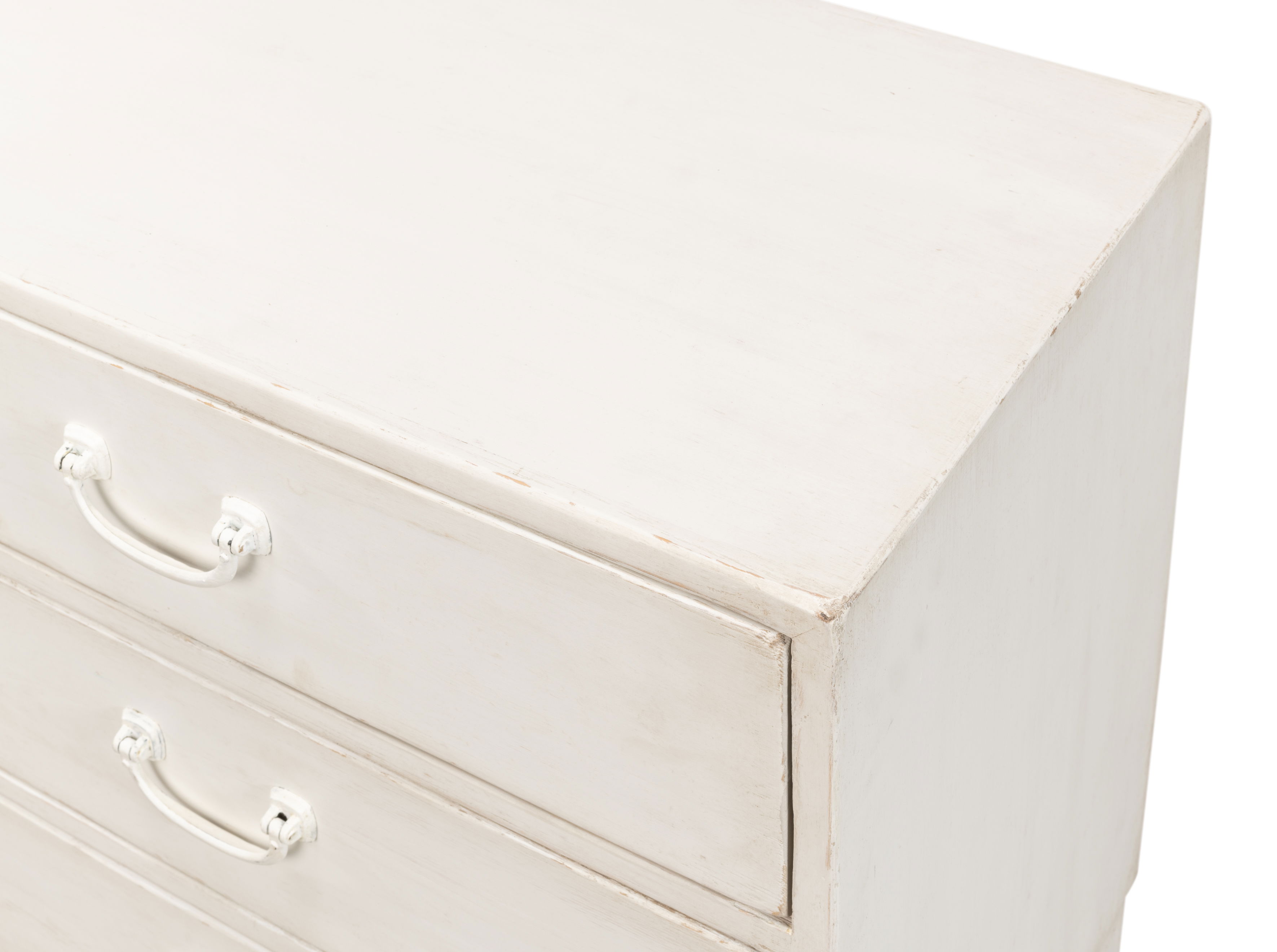 Willow 3 Drawer Commode, Antique White, Cabinets & Chest by Sarreid, 26" length x 16" width x 28" height View 18