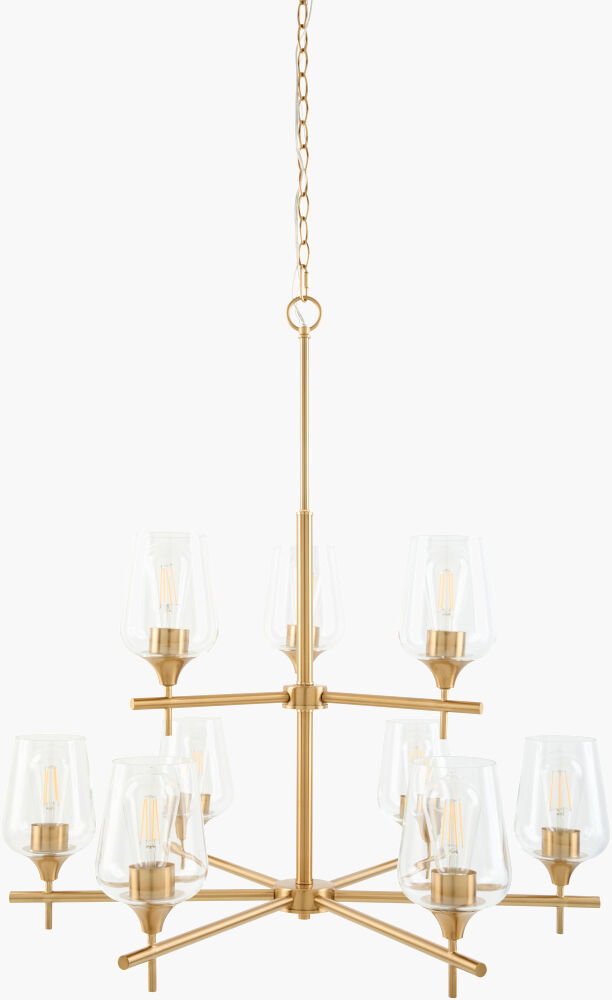 Yueva Chandelier, by Surya, 31" length x 31" width x 35" height
