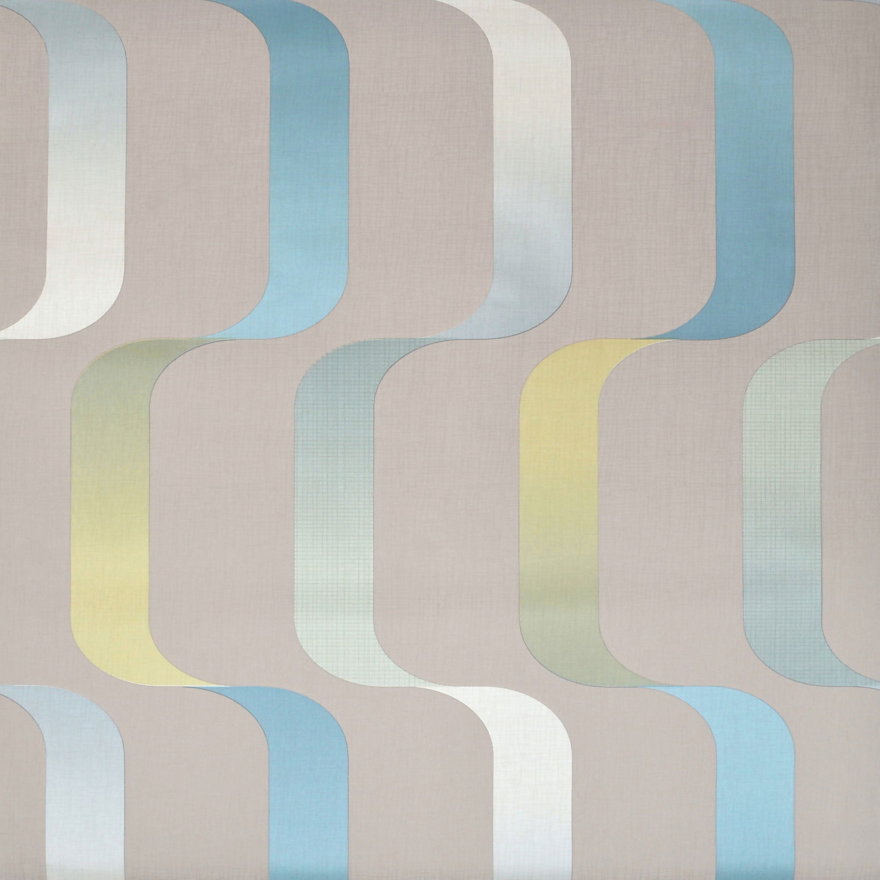 Ribbon Blue Wallpaper, by York Wall, 33' length x 1'9" width x 0.02" depth