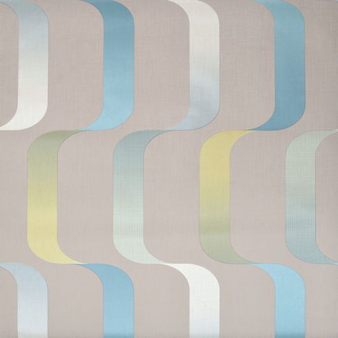Ribbon Blue Wallpaper