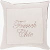 French Chic Accent Pillow, Decorative Pillow by Surya, 18" length x 18" width thumbnail