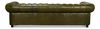 Savile Leather Sofa, Green thumbnail 15