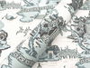 Pagoda And Sampan Scenic Seamist Wallpaper thumbnail 4