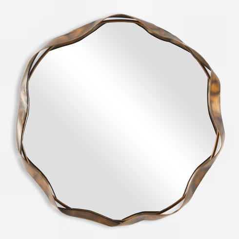 Catch The Wave Round Mirror