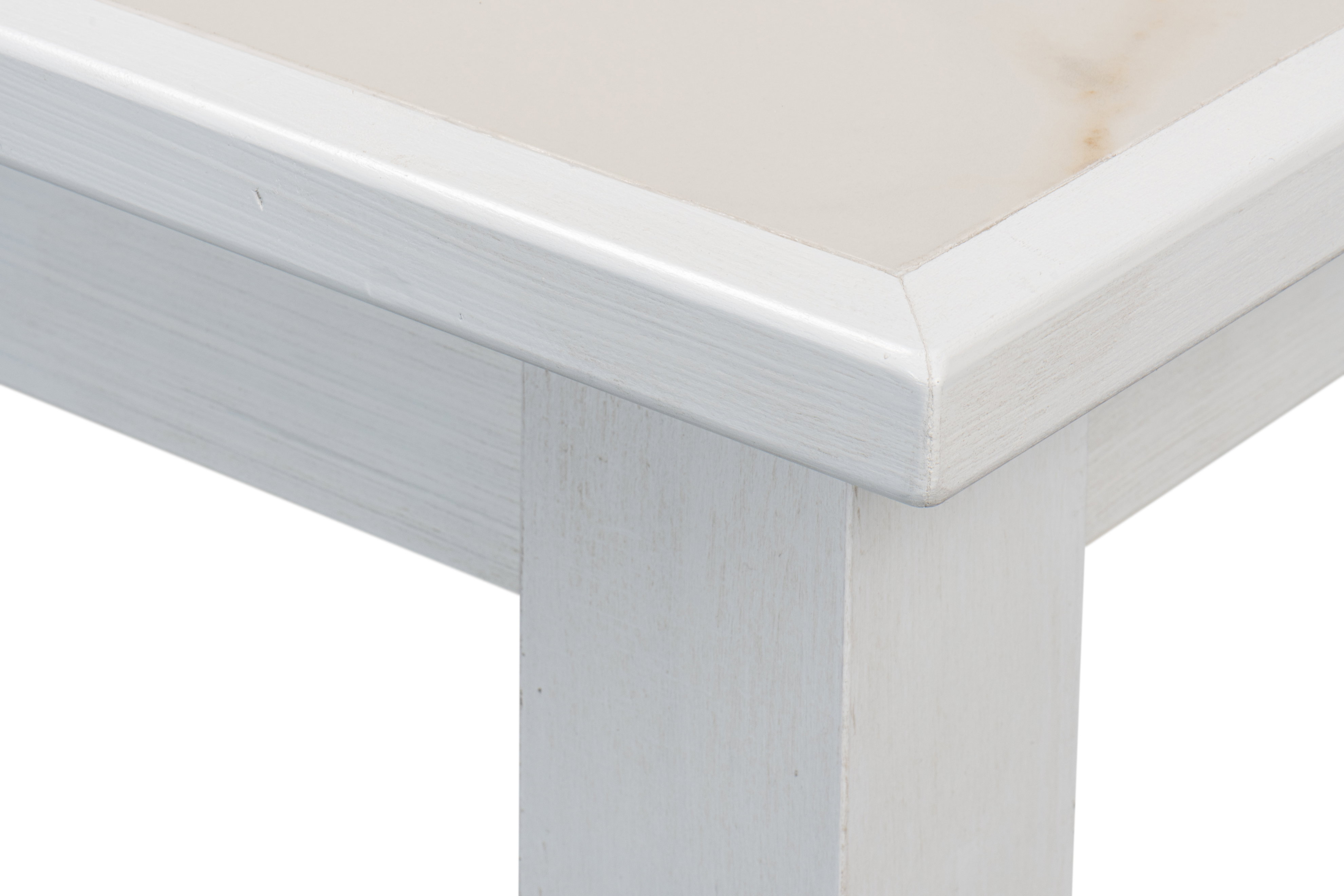 Elton Butterfly Dining Table,White, by Sarreid, 81" length x 41" width x 30" height View 9