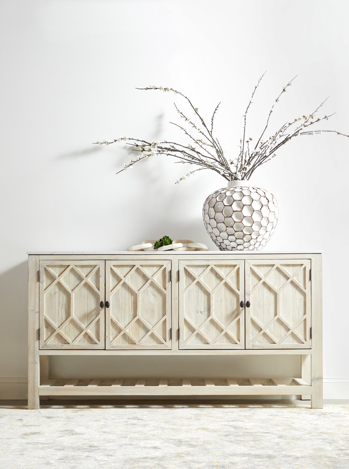 Willow Media Sideboard, Cabinets & Sideboard by Essentials for Living, 67" width x 35.75" height x 18.25" depth View 16