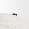 Bianca Dark Brown Wood with Marble Round Top Coffee Table thumbnail 5
