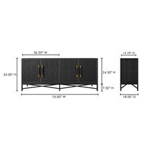 Online Designer Combined Living/Dining Mako Sideboard Black