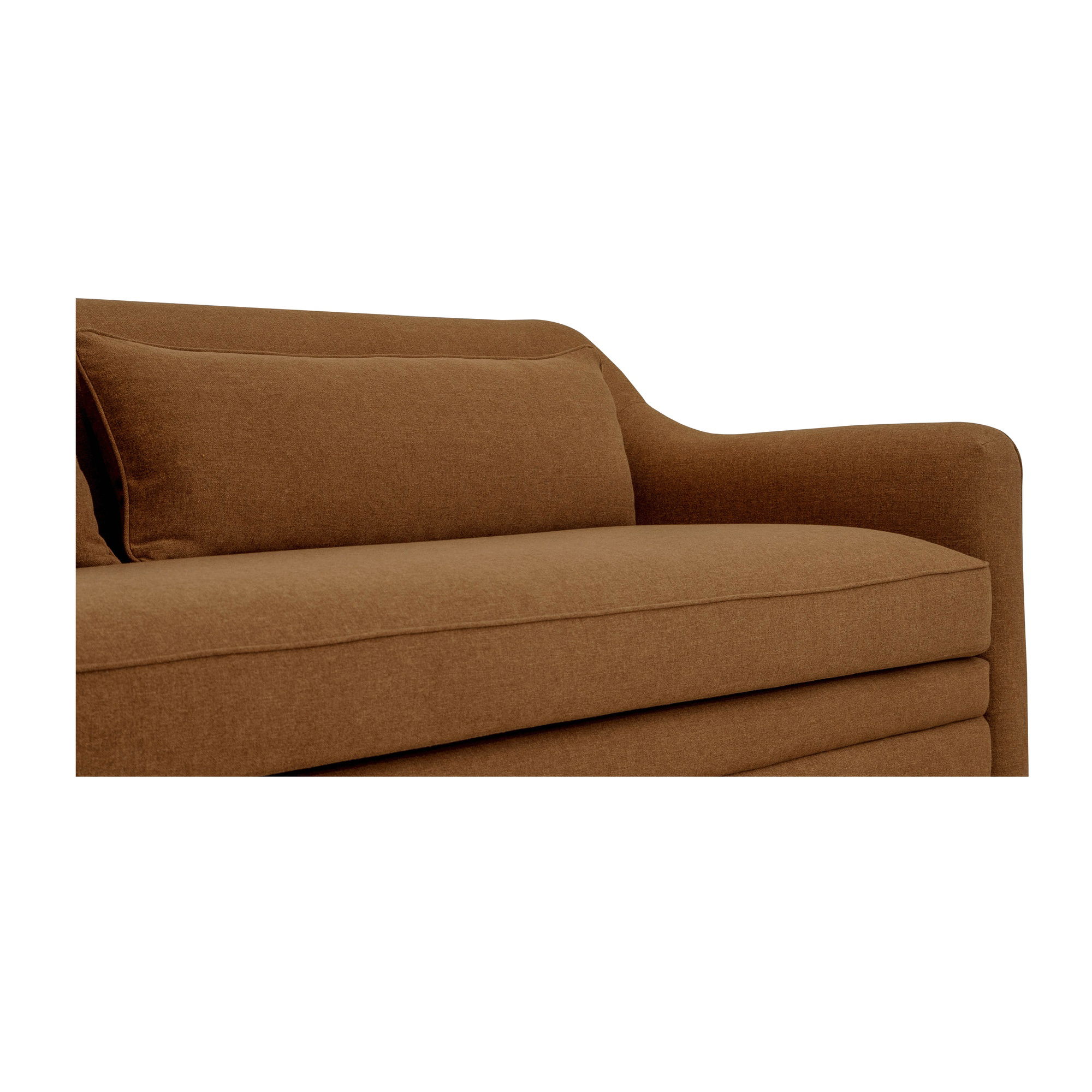 Amira Sofa Rust, Sofas & Sectional by Moe's Home, 91.2" width x 32.3" height x 35.4" depth View 6