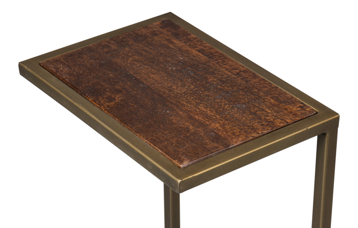 Pablon End Table, by Sarreid, 10" length x 1'2" width x 2'2" height View 10