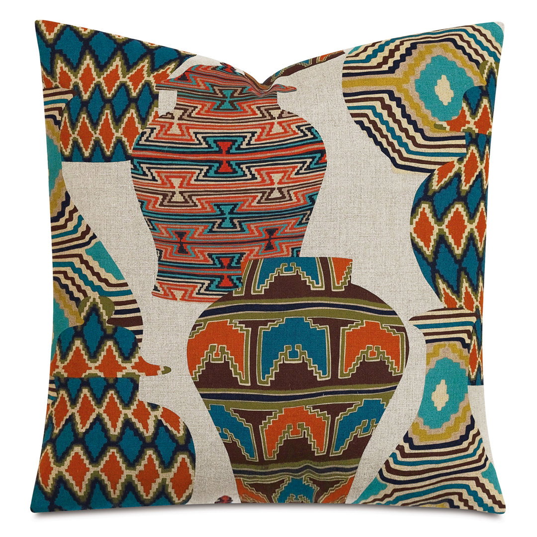 Studio 773 Lifestyle Linen Square Pillow Cover & Insert, Decorative Pillow by Eastern Accents, 22" width x 22" height x 6" depth View 1