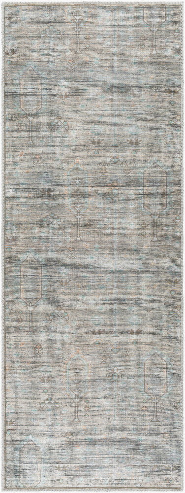 Darling Machine Woven Rug, by Surya, 7'2.61" length x 2'7.49" width