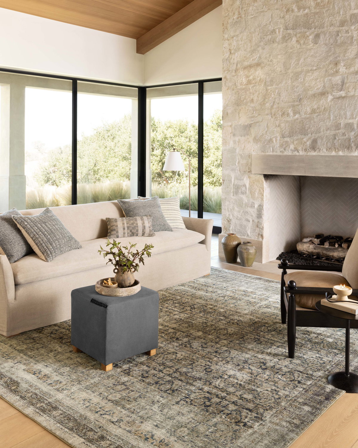 Amber Lewis x Loloi Morgan Rug, 1'6" length x 1'6" width View 3