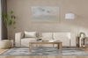 Miles Sofa, Fabric, Sofas & Sectional by Sarreid, 109" length x 39" width x 27" height thumbnail 13