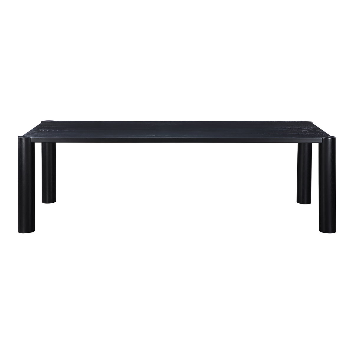 Post Large Dining Table Black, by Moe's Home, 96" width x 29" height x 39" depth View 1