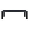 Post Large Dining Table Black, by Moe's Home, 96" width x 29" height x 39" depth thumbnail 1