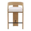 Tyson Counter Stool Cream, Counter & Bar Stool by Dovetail, 20.5" width x 34.25" height x 20.5" depth thumbnail 2