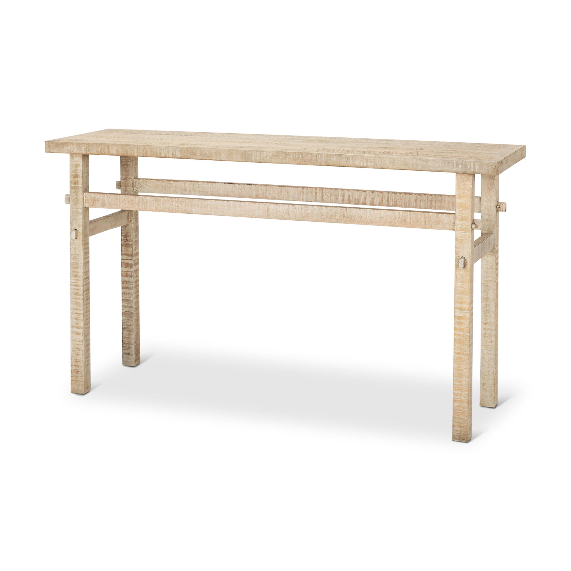 Rosie Small Blonde Wood Console Table large image 