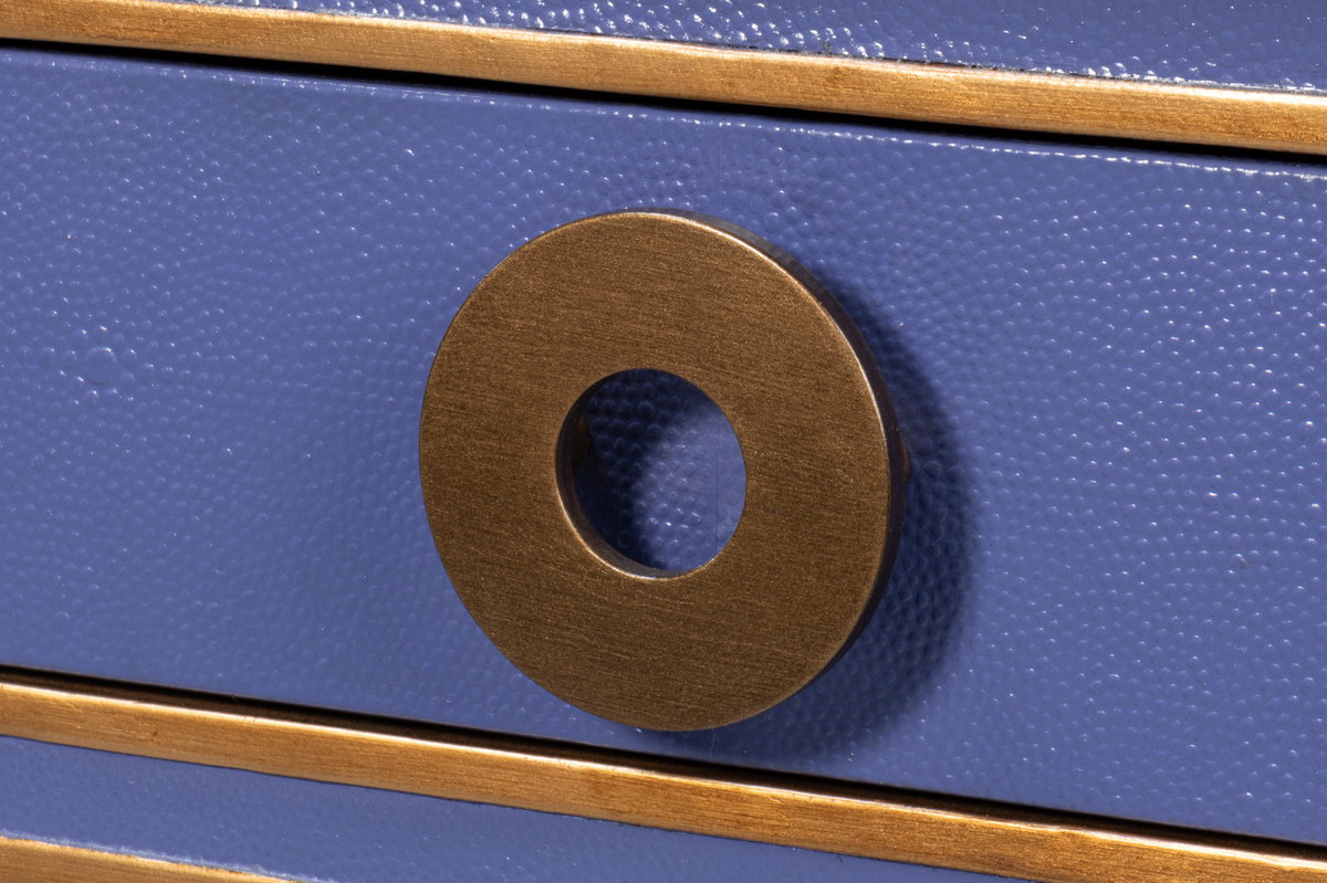 Gabriella Shagreen Desk/Table Marlin Blu, by Sarreid, 2' length x 4' width x 2'6" height View 12
