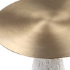 Hollen White Stone Accent Table, Side & End Table by Uttermost, 16" width x 22.5" height x 16" depth thumbnail 4