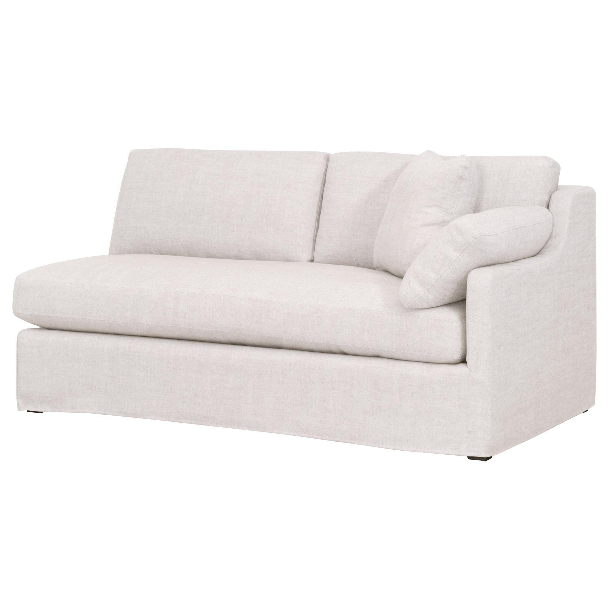 Lena Modular Slipcover 2-Seat Right Slope Arm Sofa Lena Modular Slipcover 2-Seat Right Slope Arm Sofa large image