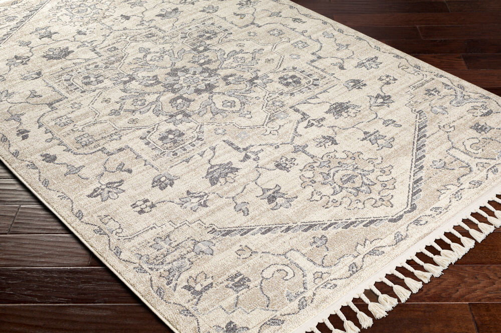 Euphoria Machine Woven Rug, by Surya, 7'2.61" length x 5'2.99" width