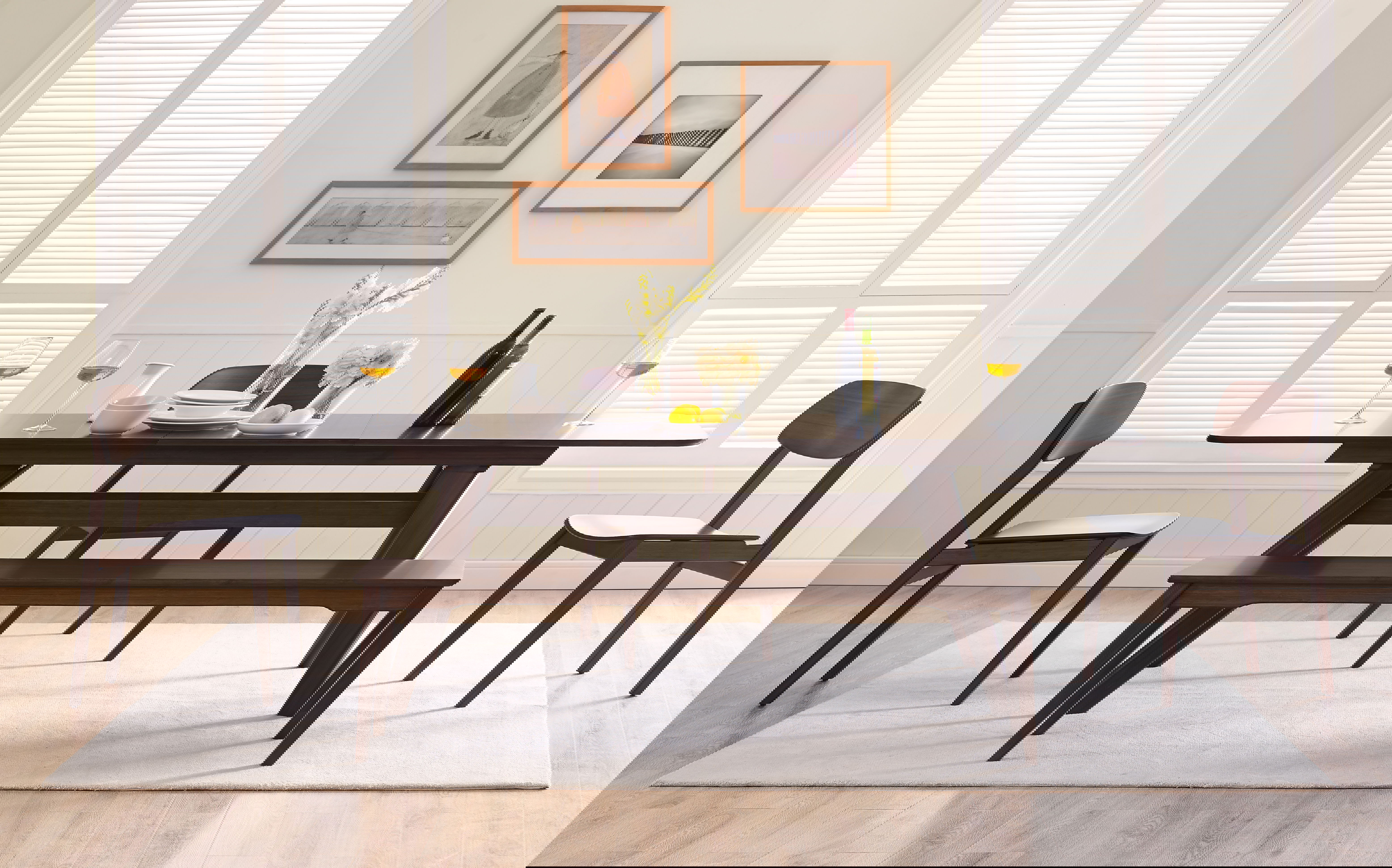 Currant Long Bench, Black Walnut, Dining Chair by Greenington, 14" length x 64" width x 17.5" height View 2