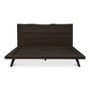 Madagascar Queen Platform Bed Dark Brown, by Moe's Home, 75.5" width x 48" height x 89" depth thumbnail 4