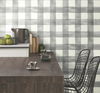 Checkmate Watercolor Plaid Grey Peel & Stick Wallpaper thumbnail 1
