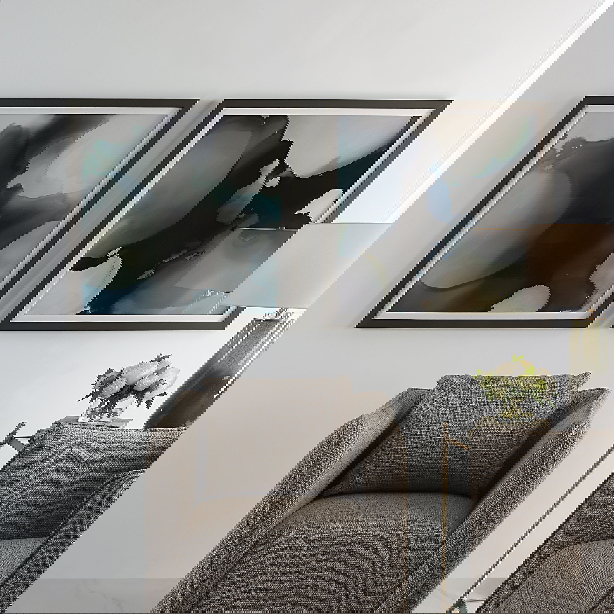 Telescopic Abstract Framed Prints Set/2, Painting by Uttermost, 34" width x 34" height x 1.25" depth View 2